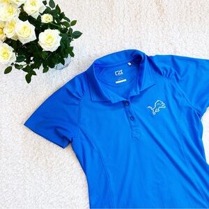 Blue Cutter & Buck Lions polo